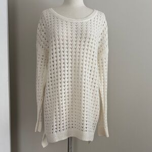 Valette Cream Open-Knit Sweater
